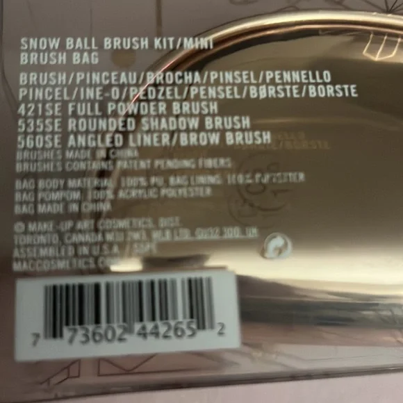 MAC LIMITED EDITION SNOWBALL MINI BRUSH KIT💕 - Picture 5 of 5
